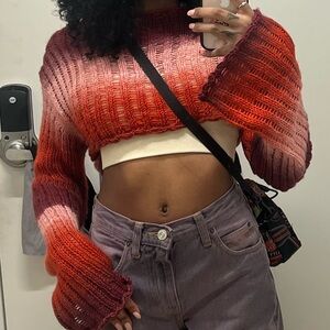 Urban Outfitters Gradient Knit Crop Top